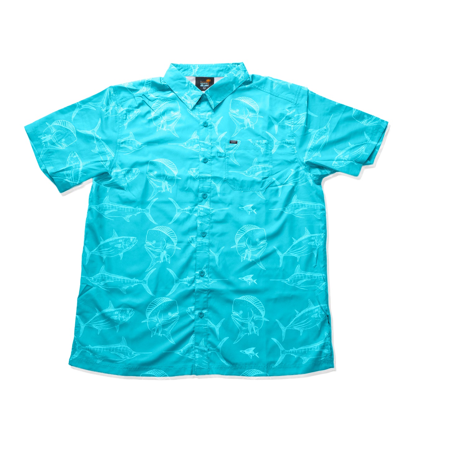 Men’s FinPrint Coastal Short Sleeve Button-Up