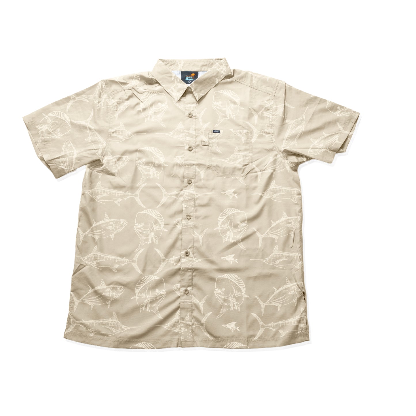 Men’s FinPrint Coastal Short Sleeve Button-Up