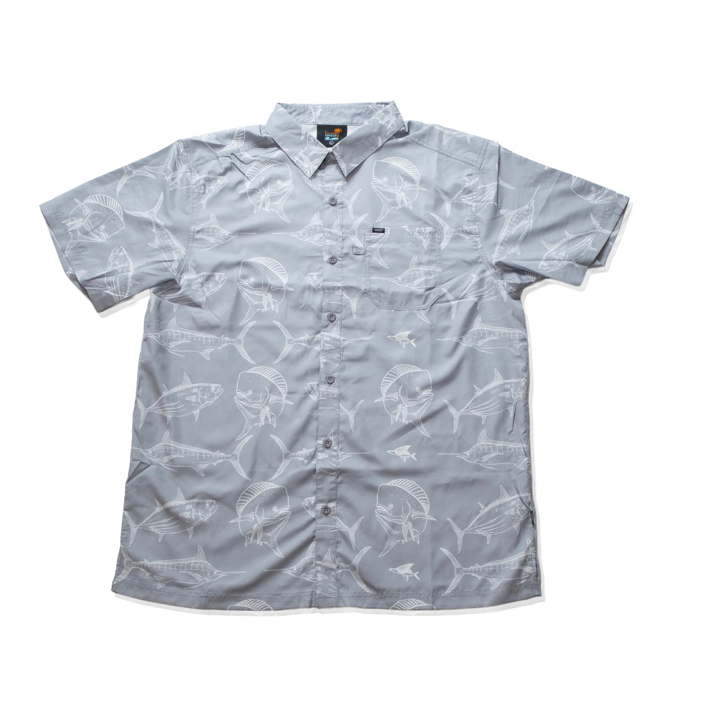 Men’s FinPrint Coastal Short Sleeve Button-Up