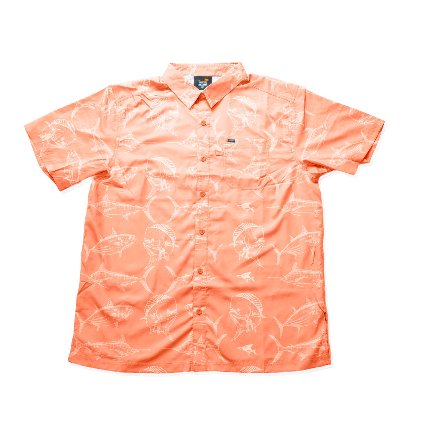 Men’s FinPrint Coastal Short Sleeve Button-Up