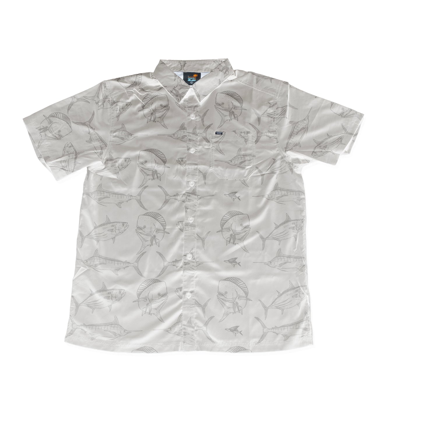 Men’s FinPrint Coastal Short Sleeve Button-Up