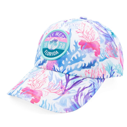 Unisex Printed Curved Cap Watercolor